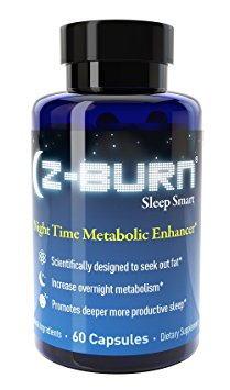 Z-BURN-- 60 Capsules -- Night Time Fat Loss Supplement - "Sleep Great, Lose Weight!" Better Sleep, Fat Loss, Muscle Recovery, Curb Cravings - Guaranteed Results