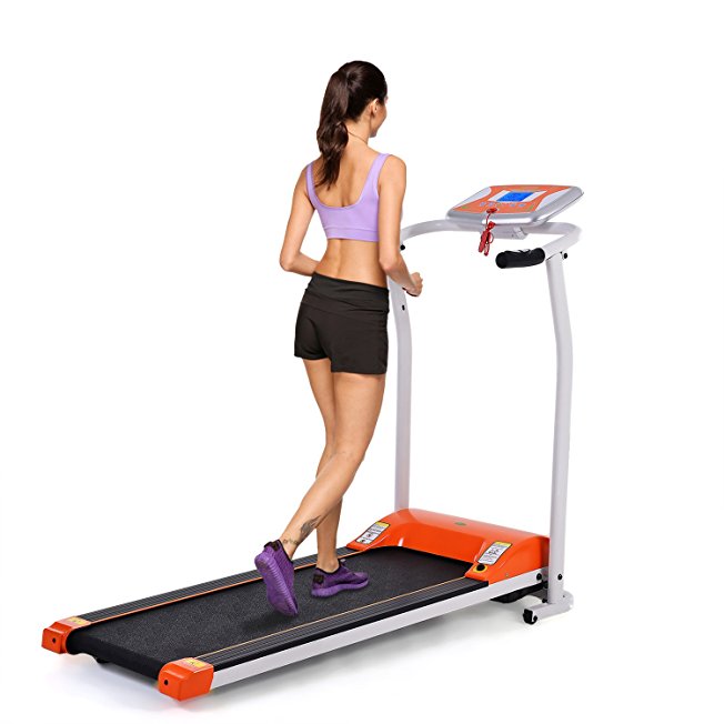 eshion Mini Folding Electric Treadmill, Easy Assembly Motorized Running Machine for Home Office