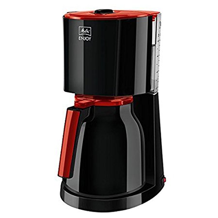 Melitta 1017-10, Filter Coffee Maker with Isothermal Jug, Aroma Selector, Black/Red