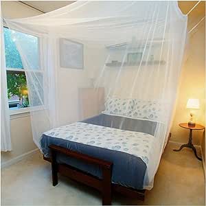 Double Mosquito Net for Outdoor Camping Protects Against Insects and Bugs, Easy to Set Up and Carry,Mosquito Netting for Bed, Patio, Camping, Outdoor & Travel (39.3 * 78 * 78 Inch)