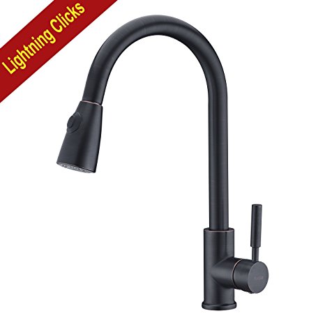 Avola Best Commercial Solid Brass Single Handle Pull Down Sprayer Kitchen Faucet, Pull Out Kitchen Faucets , Oil Rubbed Bronze