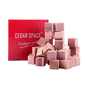 Cedar Balls Blocks Cedar Sachets Bags Hang Ups Cedar Packs for Closet Storage, 100% Nature Aromatic Red Ceder Blocks (Cedar Cubes)