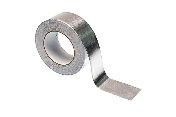 Blauberg UK A-BAND 050/50-C 1 Roll 48mm x 45m Aluminum Foil Insulation Bright Silver Tape Duct