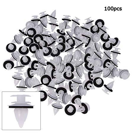 QUIOSS Door Panel Clips with Seal Ring for BMW E34 E36 E38 E39 E46 X5 M3 M5 Z3 (Pack of 100)