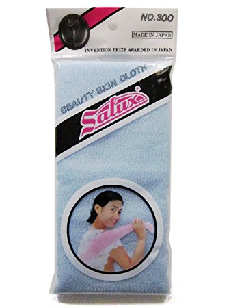Salux Nylon Japanese Beauty Skin Bath Wash Cloth/Towel - Turquoise Blue