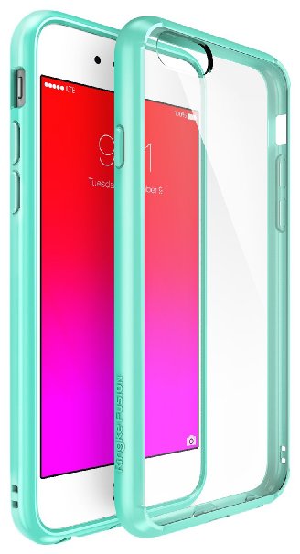 iPhone 6S / 6 Case, Ringke [Fusion] Clear PC Back & TPU bumper [Drop Protection] Attached Dust Caps with Screen Protector For Apple iPhone 6 / 6S - Mint