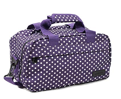 Members Essential On-Board Ryanair Compliant Second Hand Baggage in Purple & White Polka Dot