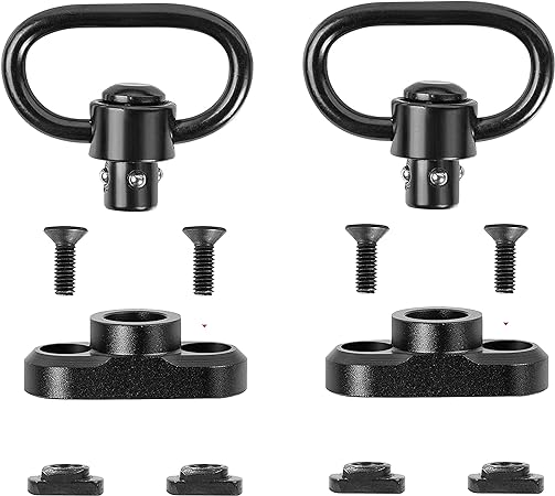 360 Tactical QD Sling Swivel Adapter Mount for M-LOK Handguard 1.25" Push Button QD Sling Swivel Adaptor (1 PC)