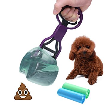 Pet Waste Shovels Cleaning Tool Handle Grabber Pick up Jaw Pooper Scooper for Dog and Cats