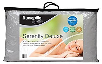Dunlopillo Serenity Deluxe Full Latex Pillow Slim, White