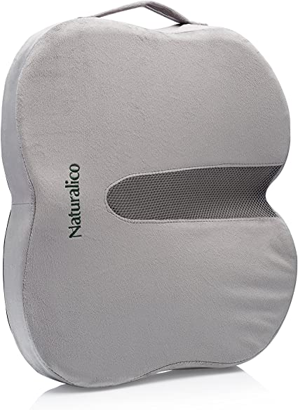 Seat Cushion for Office Chair - Pressure Relief Tailbone Pain Relief Cushion - Orthopedic Gel & Memory Foam Sciatica Pillow for Sitting - Coccyx Cushion for Car, Wheelchair, Computer and Desk Chair
