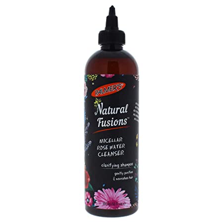 Palmer's Natural Fusions Micellar Rose Water Cleanser for Hair, Clarifying Shampoo, 12 fl. oz.
