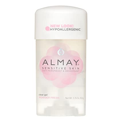 Almay Anti-Perspirant & Deodorant Clear Gel Powder Fresh 2.25 OZ - Buy Packs and SAVE (Pack of 2)