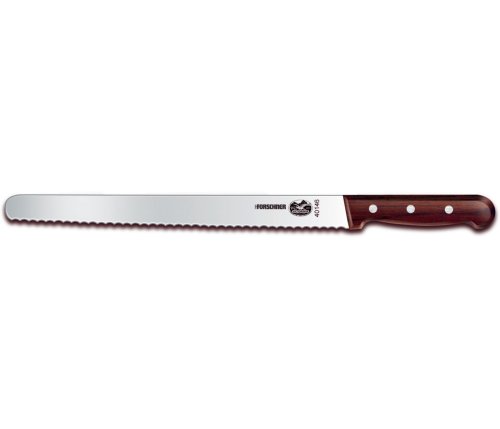 Victorinox 12-Inch Wavy Edge Bread Knife Rosewood Handle