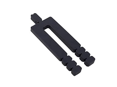 Plastic Stack Shim Black, Size: 5⅛" x 1⅞ x 1/16". Pack of 128 pcs. Black Color, Made in U.S.A BFSEALS Free & Quick Shipping