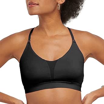 Champion womens Sports Bra, Soft Touch, Moisture-wicking Bra, Light Support Sports Bra (Longline Sports Bra Available)