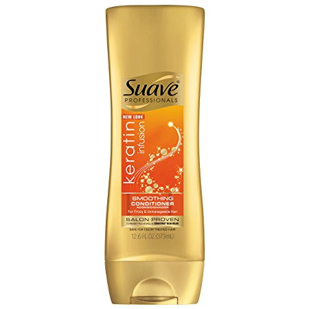 Suave Professionals Smoothing Conditioner, Keratin Infusion 12.6 Ounce, (Pack of 2)