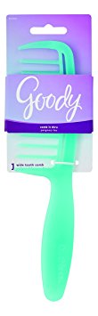 Goody Ouchless Detangler Hair Comb, 1 Count, (Colors May Vary)