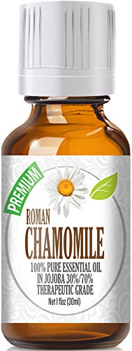 Chamomile Essential Oil, Roman 100% Pure in Jojoba (30%/70% Ratio), Best Therapeutic Grade - 30ml