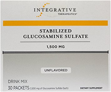 Integrative Therapeutics - Stabilized Glucosamine Sulfate - 1,500 mg - Joint Function Support - Unflavored - 30 Packets