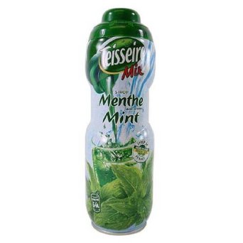 Mint Teisseire Concentrated Mint Syrup for drinks, sodas, and flavoring teas, 20.3 fl oz, Mint by Teisseire [Foods]