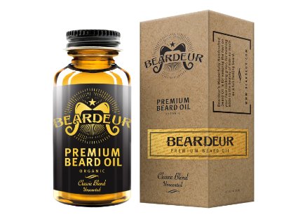 Handcrafted Premium Beard Oil for Men Best Beard Moisturizer Conditioner Softener Beard Growth Ultimate Facial Hair Solution Beard Care Natural Organic Fragrance Free Satisfaction Guaranteed
