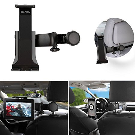 Car ipad holder,Wietus Car ipad Mount Holder with 360°Adjustable Rotating Car Back Seat for Tablets,iPad,Galaxy Tab, ebook,Samsung Galaxy iphone and the devices and tablet between 3.5 ~10 inches