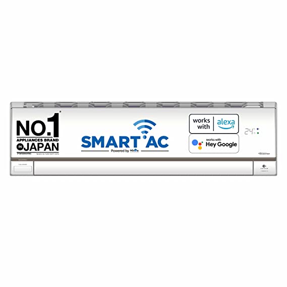 Panasonic 1.5 Ton Wi-Fi Inverter 5 Star Smart Split AC (Copper, 7 in 1 Convertible with additional AI Mode, 4 Way Swing, nanoe-X Air Purification Technology, CS/CU-HU18ZKYF,2023 Model, White)