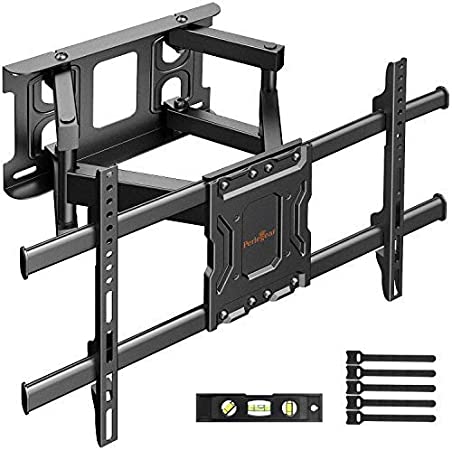 TV Wall Bracket, Swivels Tilts TV mount for 37-70 Inch Flat& Curved TVs up to 60kg, MAX VESA 600x400mm