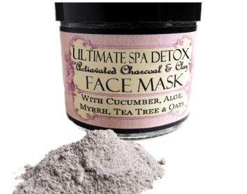 Mask ULTIMATE Deep Pore DETOX Face MASK Cleansing Grains with Activated Charcoal Rhassoul Clay Myrrh Aloe Cuccumber Tea Tree