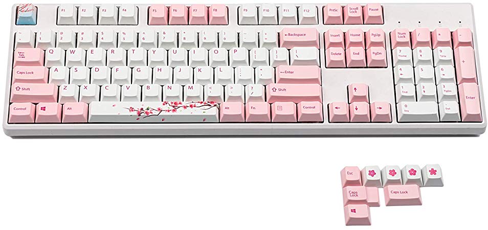 YMDK Cherry Profile 108 Five Sides Dye Sublimation PBT KEYCAP for Standard ANSI MX Switches Mechanical Keyboard Cherry 3800 3850 (ONLY KEYCAP)