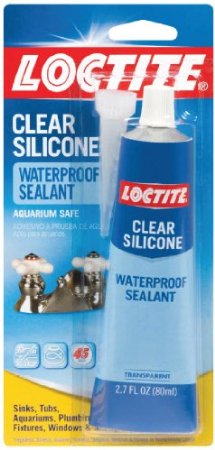 Loctite Clear Silicone Waterproof Sealant 27-Ounce Tube 908570