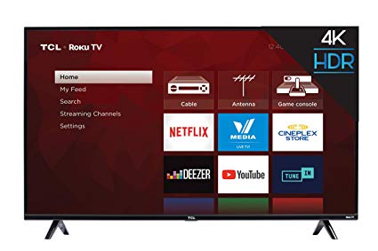 TCL 50S425-CA 4K Ultra HD Smart LED Television (2019), 50"