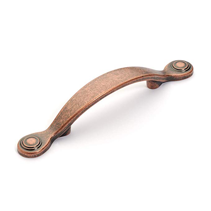 Dynasty Hardware P-86954-AC-10PK Arched Cabinet Hardware Pull, Antique Copper, 10-Pack