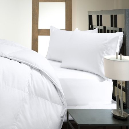 Closeout Sale - Five Star Hotel Collection - Luxury Hypoallergenic 50/50 Down and Feather Pillow - Made In The USA (Standard)