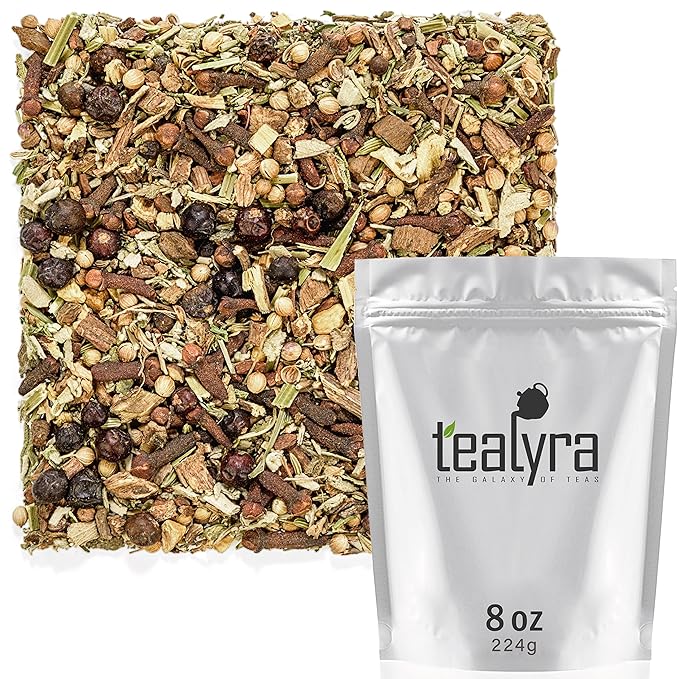 Tealyra - Blood Cleanser Tea - Wellness Detox - Health Tonic - Dandelion - Ginger - Loose Leaf Herbal Tea - Natural Cleanse - Diuretic Tea - Caffeine-Free - 224g (8-ounce)