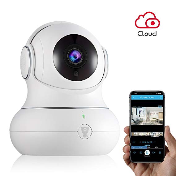 Wireless IP Indoor Security Camera - Littlelf WiFi Camera with 3D Navigation, Motion Detection, 2-Way Audio&Night Version Audio Security Camera for Pets/Nanny/Baby Monitor-Cloud Service Available