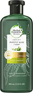 Herbal Essences bio: renew Potent Aloe   Hemp Sulfate Free Shampoo Frizz Control, 400 Milliliters