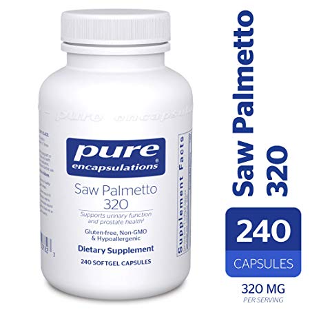 Pure Encapsulations - Saw Palmetto 320 - Hypoallergenic Supplement with Concentrated Support for Healthy Prostate and Urinary Function* - 240 Softgel Capsules