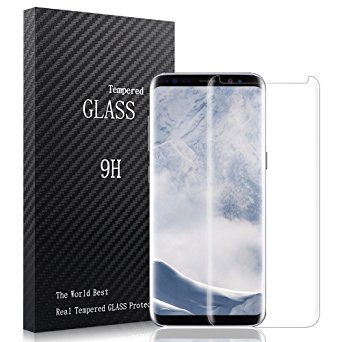Samsung Galaxy S8 Plus Screen Protector,Airsspu Tempered Glass 3D Touch Compatible,9H Hardness,Bubble (1Pack)