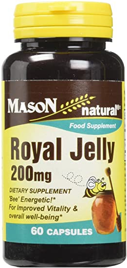 Mason Vitamins Royal Jelly 200 mg Capsules, 60 Count