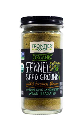 Frontier Natural Products Fennel Seed, Og, Ground, 1.48-Ounce