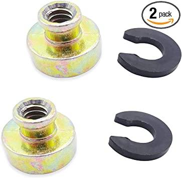2pcs Rear Fender Seat Bolt Nut Base Replace Compatible with Harley Davidson Touring Softail Dyna Sportster Model