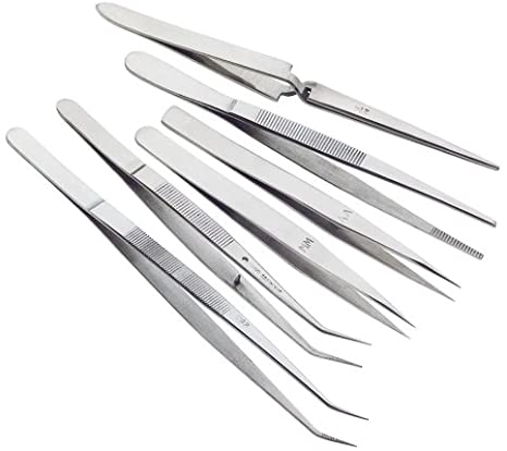 Woodstock D3288 Tweezer Set, 6-Piece