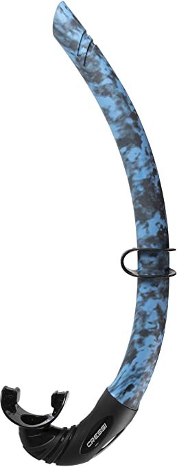 Cressi Corsica, Flexible Rubber Snorkel for Scuba Diving, Freediving and Spearfishing - Solid and Camouflage colors | made in Italy