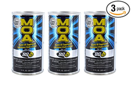 BG MOA Motor Oil Additive 11oz (3 Pack)