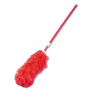 Boardwalk L3850 Lambswool Extendable Duster, Plastic Handle Extends 35" to 48", Assorted Colors
