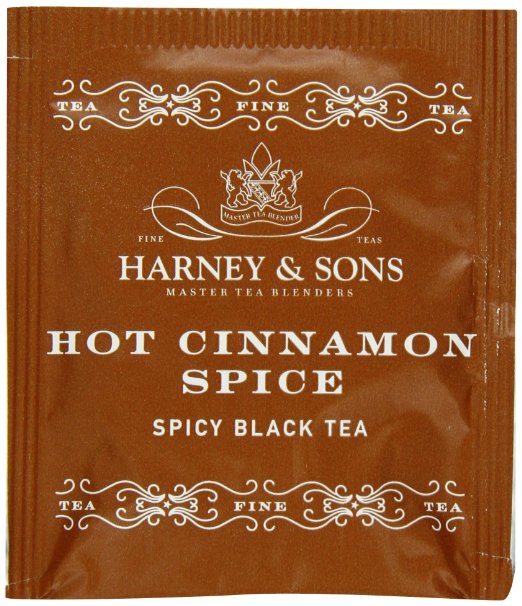 Harney and Sons Black Tea Hot Cinnamon Spice 50 Tea Bags