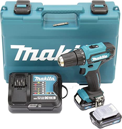 Makita DF333DSAE DF333DSAE-Taladro Atornillador inalámbrico (10,8 V), 10.8 V, Multicolor