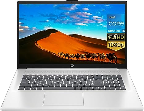 HP 2023 Newest Business Laptop, 17.3" IPS FHD Display, 13th Gen Intel Core i5-1335U Processor, 12GB RAM, 512GB SSD, Anti-Glare, HDMI, Backlit KB, Wi-Fi 6, HD Webcam, Windows 11 Home, Silver